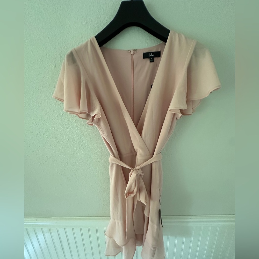 DONATED - NOT FOR SALE NWT Lulu's Blush Pink Mini Dress SZ: S